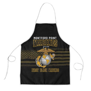 Honoring First Black Marines Apron The Montford Point Heroes
