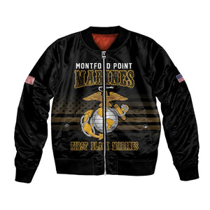 Honoring First Black Marines Bomber Jacket The Montford Point Heroes - African Pride