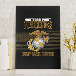 Honoring First Black Marines Canvas Wall Art The Montford Point Heroes - African Pride