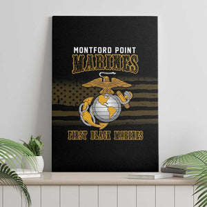 Honoring First Black Marines Canvas Wall Art The Montford Point Heroes - African Pride