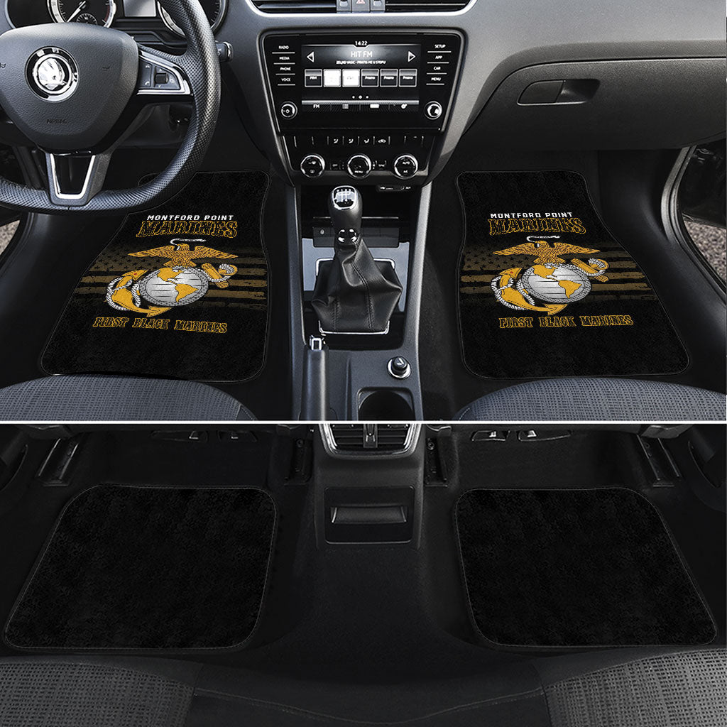 Honoring First Black Marines Car Mats The Montford Point Heroes - African Pride