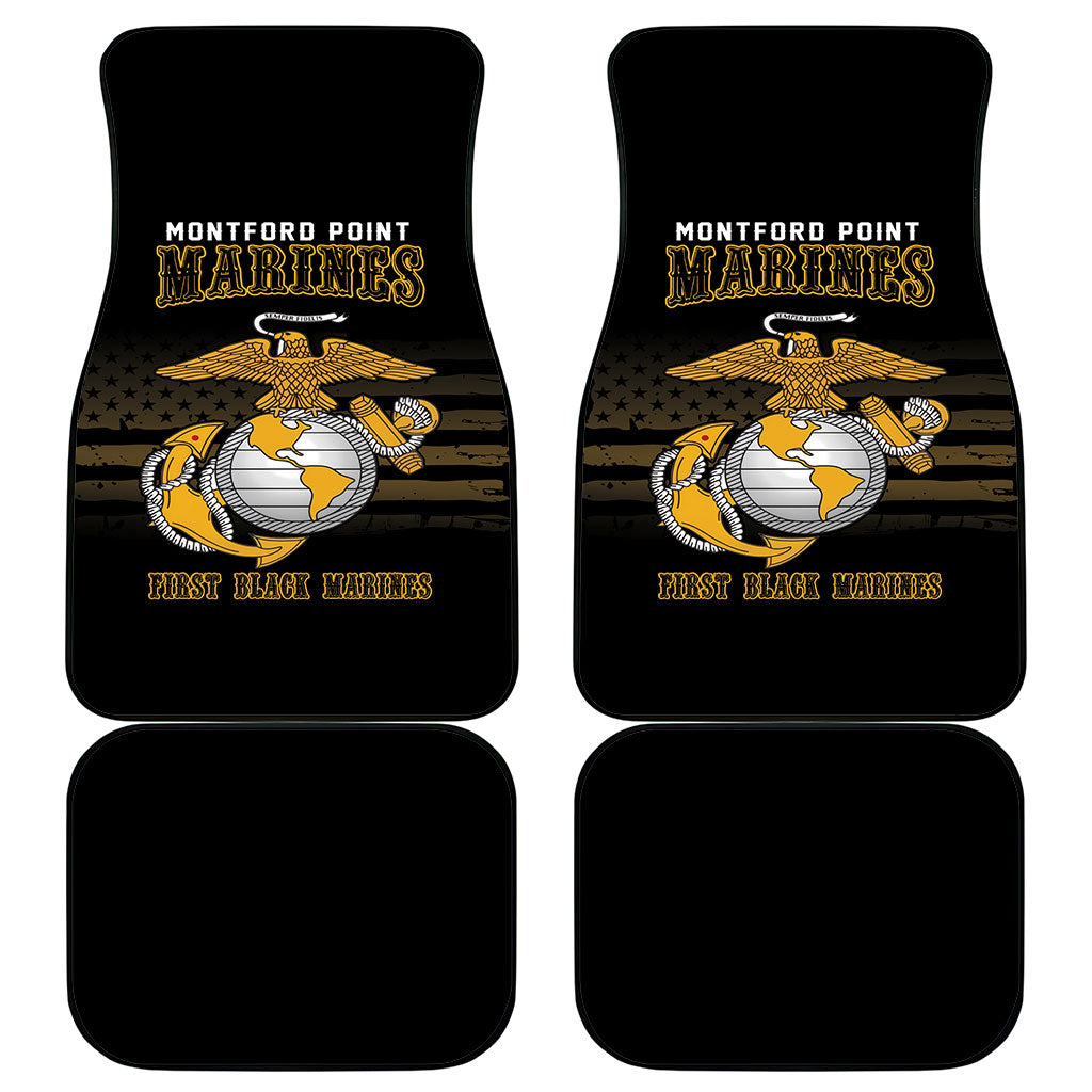 Honoring First Black Marines Car Mats The Montford Point Heroes - African Pride