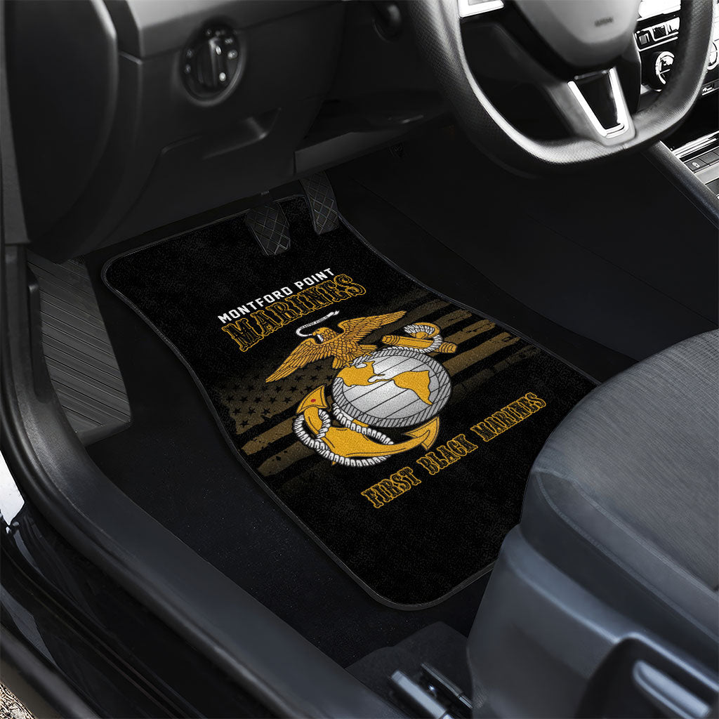 Honoring First Black Marines Car Mats The Montford Point Heroes - African Pride