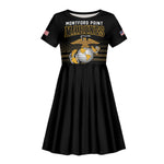 Honoring First Black Marines Kid Short Sleeve Dress The Montford Point Heroes LT18