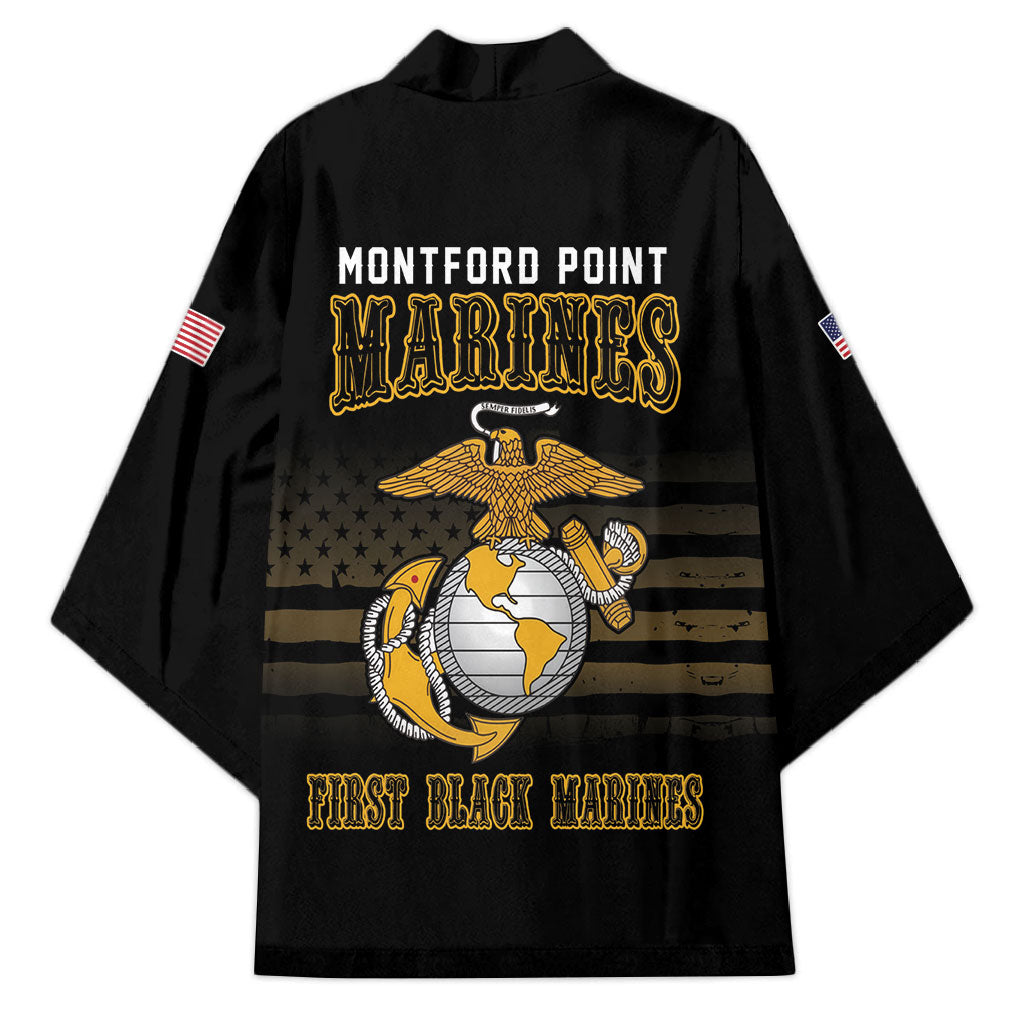 Honoring First Black Marines Kimono The Montford Point Heroes