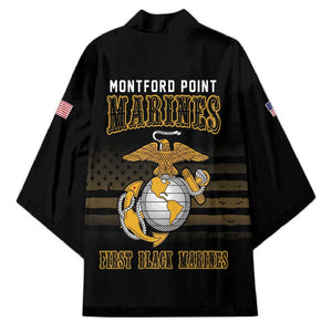Honoring First Black Marines Kimono The Montford Point Heroes