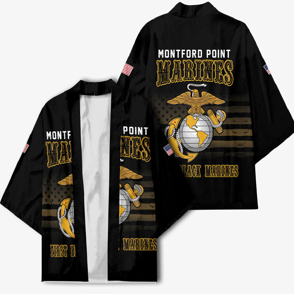 Honoring First Black Marines Kimono The Montford Point Heroes