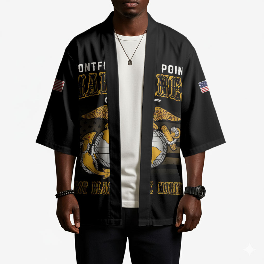 Honoring First Black Marines Kimono The Montford Point Heroes