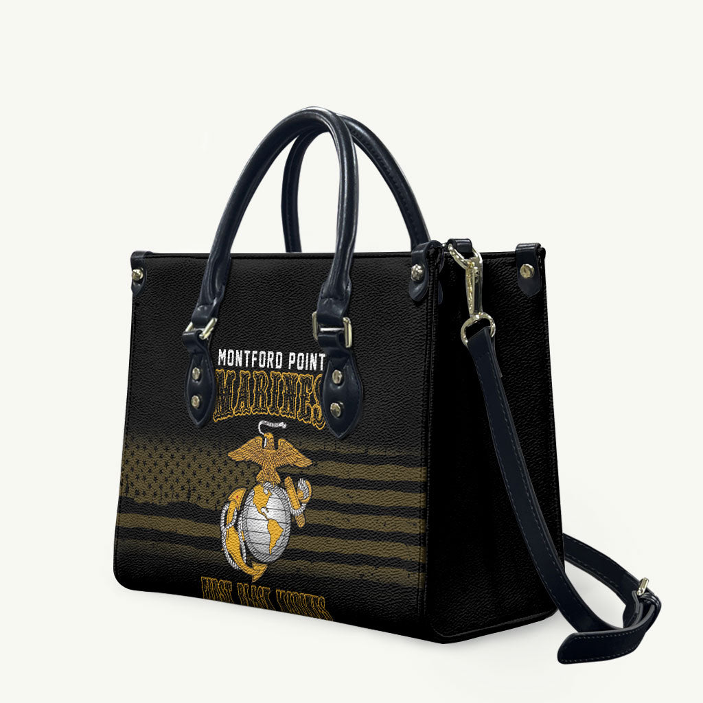 Honoring First Black Marines Leather Bag The Montford Point Heroes