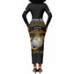 Honoring First Black Marines Long Sleeve Bodycon Dress The Montford Point Heroes - African Pride