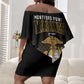 Honoring First Black Marines Off Shoulder Short Dress The Montford Point Heroes - African Pride