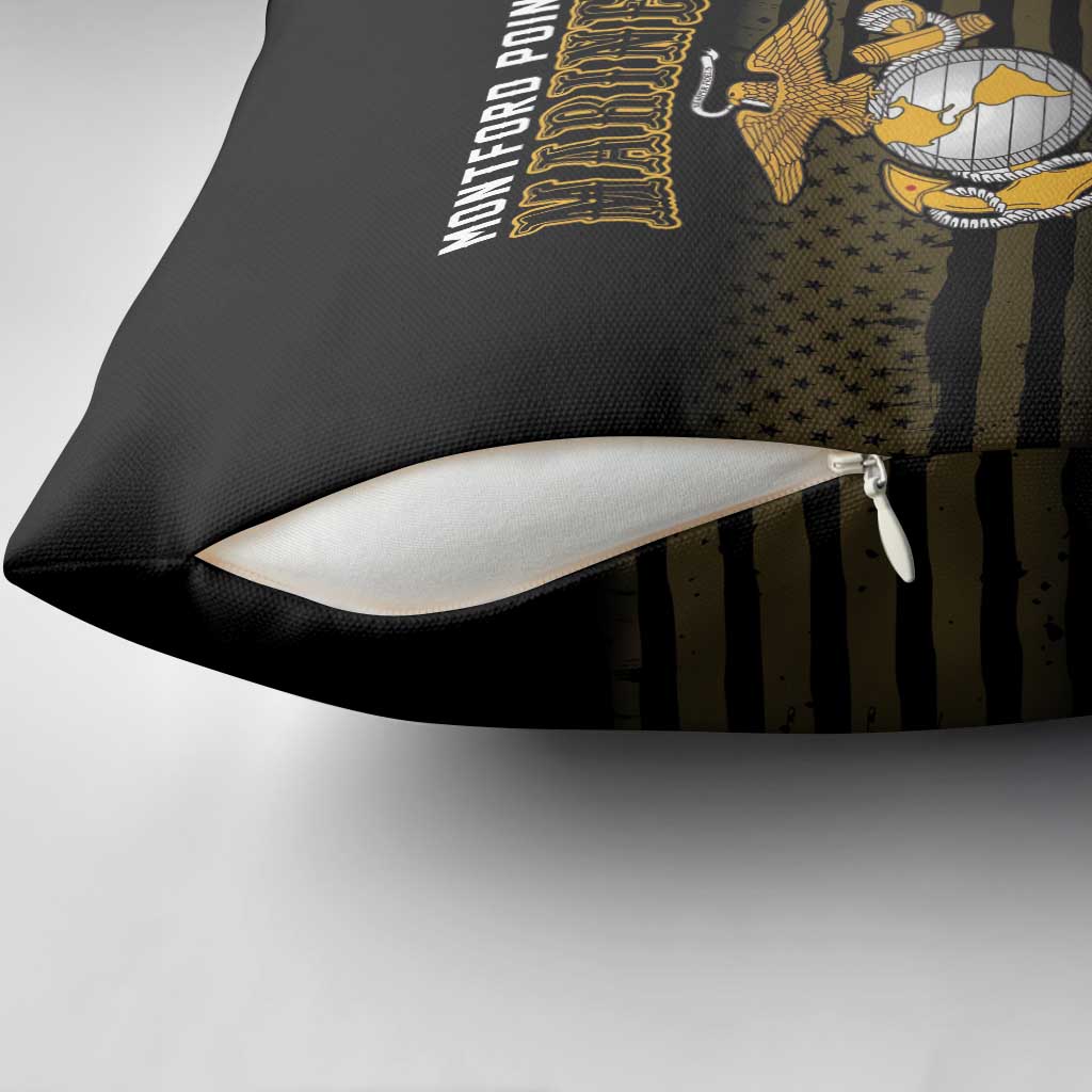Honoring First Black Marines Pillow Cover The Montford Point Heroes