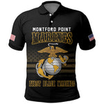 Honoring First Black Marines Polo Shirt The Montford Point Heroes LT18
