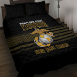 Honoring First Black Marines Quilt Bed Set The Montford Point Heroes - African Pride