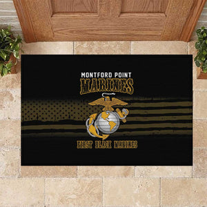 Honoring First Black Marines Rubber Doormat The Montford Point Heroes - African Pride