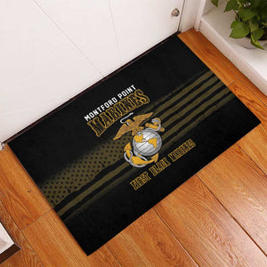 Honoring First Black Marines Rubber Doormat The Montford Point Heroes - African Pride