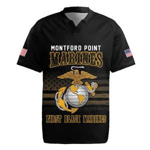 Honoring First Black Marines Rugby Jersey The Montford Point Heroes LT18