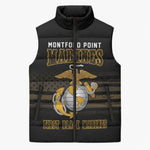 Honoring First Black Marines Sleeveless Puffer Jacket The Montford Point Heroes