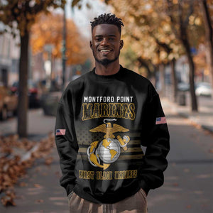 Honoring First Black Marines Sweatshirt The Montford Point Heroes - African Pride