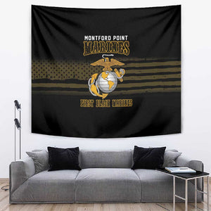 Honoring First Black Marines Tapestry The Montford Point Heroes - African Pride
