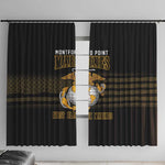 Honoring First Black Marines Window Curtain The Montford Point Heroes - African Pride