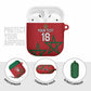 Custom Morocco Heritage Football AirPods Case Road To Champion