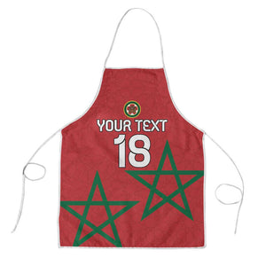 Custom Morocco Heritage Football Apron Road To Champion