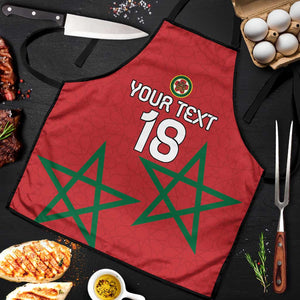 Custom Morocco Heritage Football Apron Road To Champion