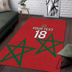 Custom Morocco Heritage Football Area Rug Road To Champion