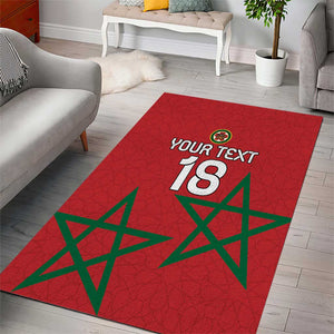 Custom Morocco Heritage Football Area Rug Road To Champion