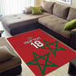 Custom Morocco Heritage Football Area Rug Road To Champion