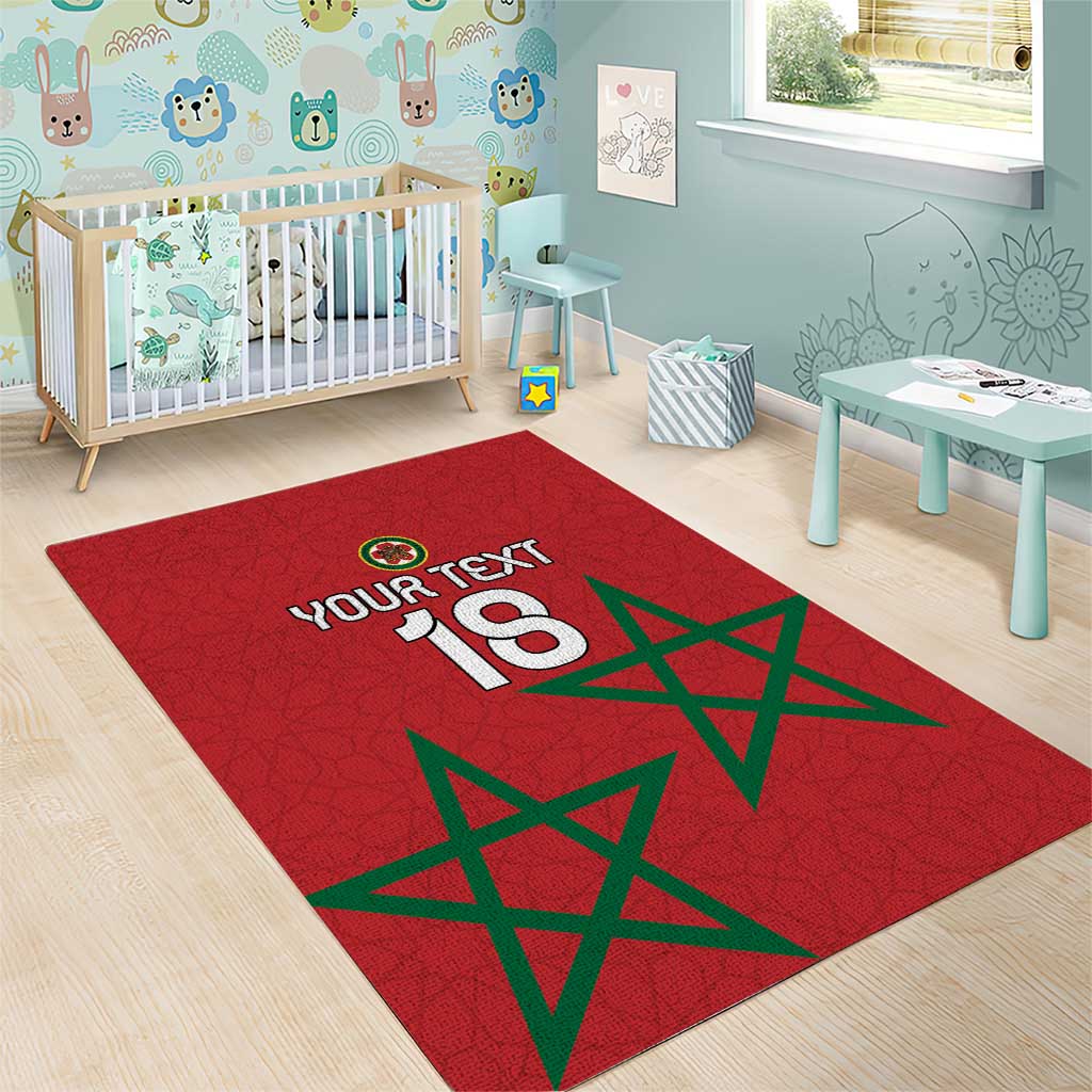 Custom Morocco Heritage Football Area Rug Road To Champion
