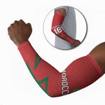 Custom Morocco Heritage Football Arm Sleeves Road To Champion