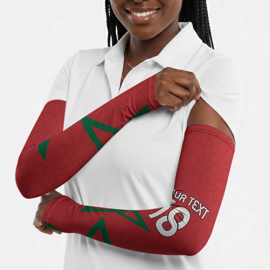 Custom Morocco Heritage Football Arm Sleeves Road To Champion