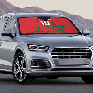 Custom Morocco Heritage Football Auto Sun Shade Road To Champion