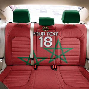 Custom Morocco Heritage Football Back Car Seat Cover Road To Champion