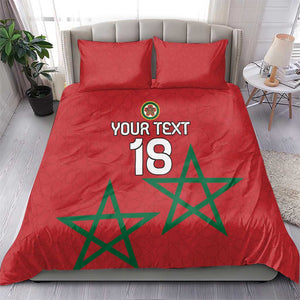 Custom Morocco Heritage Football Bedding Set Road To Champion