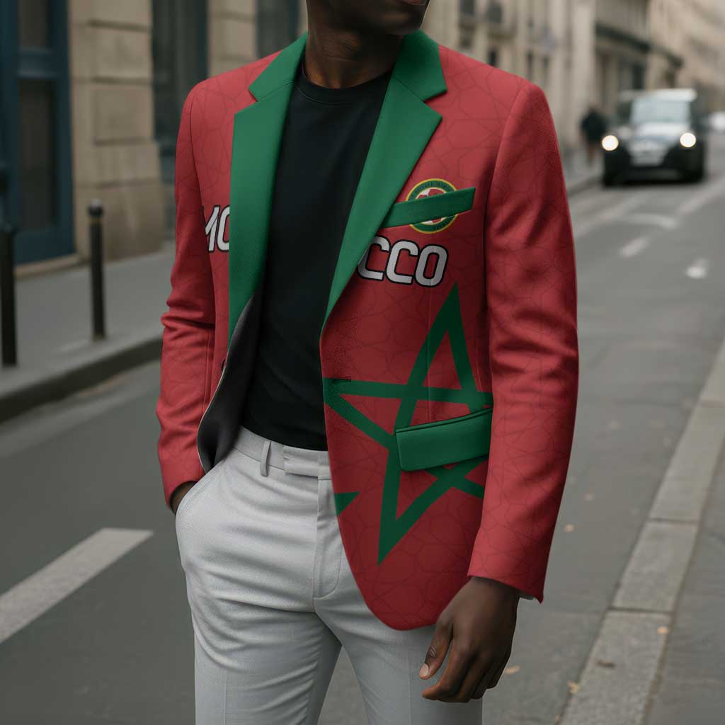 Custom Morocco Heritage Football Blazer Road To Champion