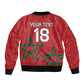 Custom Morocco Heritage Football Bomber Jacket Road To Champion