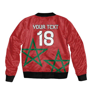 Custom Morocco Heritage Football Bomber Jacket Road To Champion