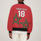 Custom Morocco Heritage Football Bomber Jacket Road To Champion