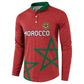 Custom Morocco Heritage Football Button Sweatshirt Road To Champion