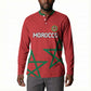 Custom Morocco Heritage Football Button Sweatshirt Road To Champion