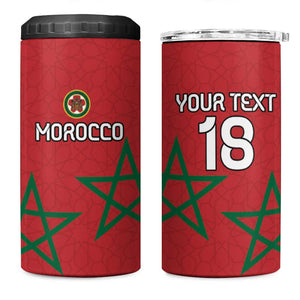 Custom Morocco Heritage Football 4 in 1 Can Cooler Tumbler Road To Champion
