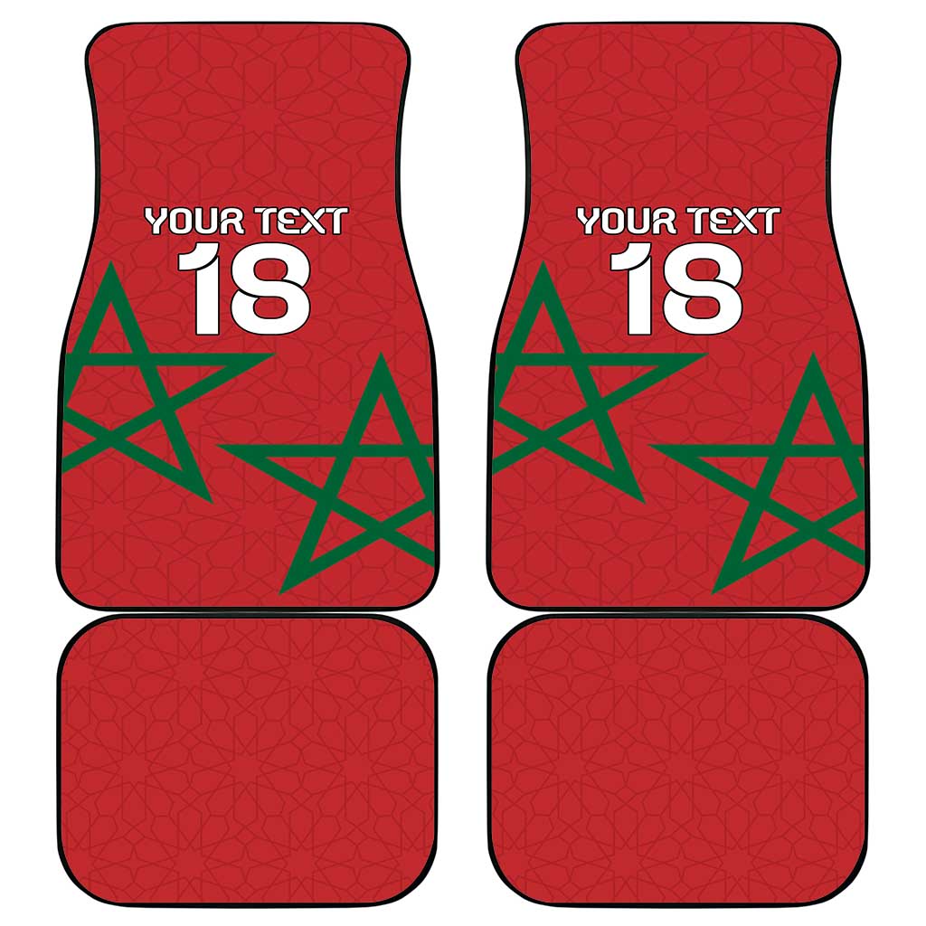 Custom Morocco Heritage Football Car Mats Road To Champion