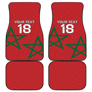 Custom Morocco Heritage Football Car Mats Road To Champion