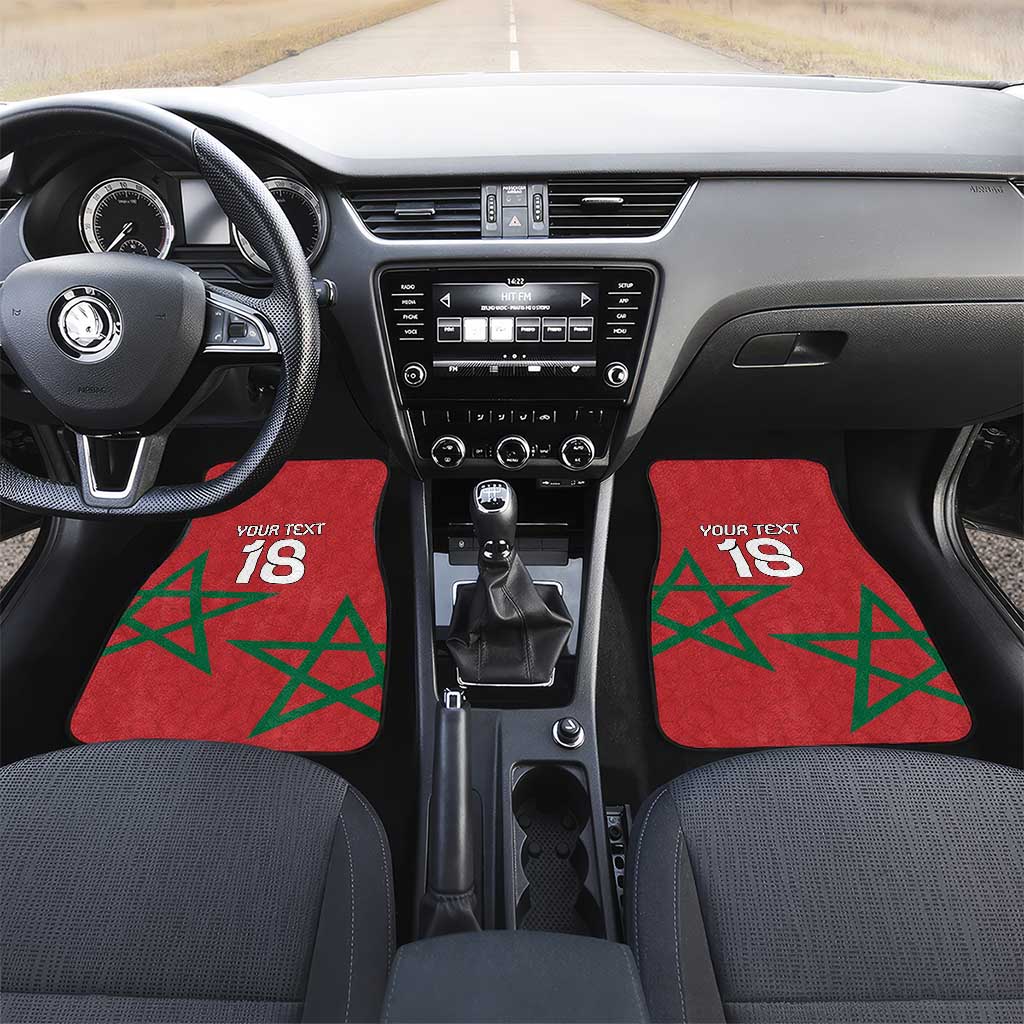 Custom Morocco Heritage Football Car Mats Road To Champion