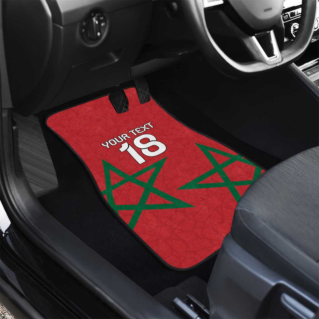 Custom Morocco Heritage Football Car Mats Road To Champion