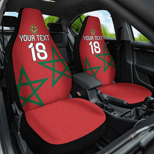 Custom Morocco Heritage Football Car Seat Cover Road To Champion