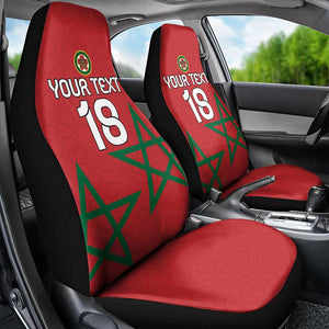 Custom Morocco Heritage Football Car Seat Cover Road To Champion